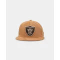 New Era Las Vegas Raiders 'Wheat/brown/gold' Suede 59fifty Fitted Wheat - Size 738