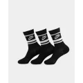 Nike Men's Sportswear Everyday Essential Crew Sock 3 Pack Black/white - Size M