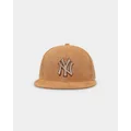 New Era New York Yankees 'Wheat/brown/gold' Suede 59fifty Fitted Wheat - Size 778