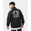 Fred Perry Graphic Print Zip Through Jacket Black - Size L