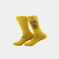 Honor The Gift Women's Lucky 7 Socks Mustard - Size L/XL