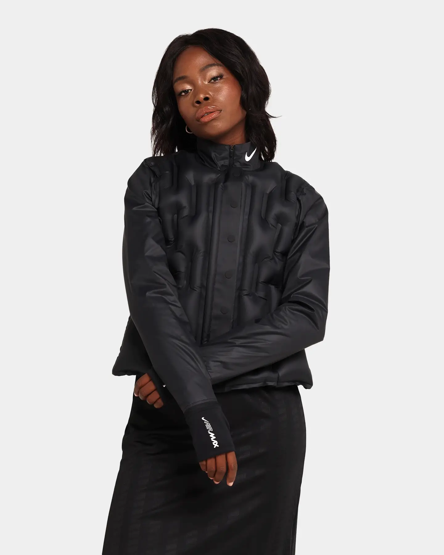 Nike Women's Nike Sportswear Inflatable Jacket Black - Size 12 (L)