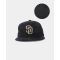 New Era San Diego Padres Black Tan Suede 59fifty Fitted Black/tan - Size 8