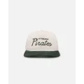 New Era Pittsburgh Pirates 'Currency Corduroy' Golfer Pre-curved Snapback Chrome White - Size ONE