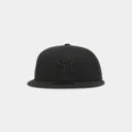 New Era New York Yankees 'Metal Badge' 59fifty Fitted Black/black - Size 712