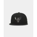 New Era Chicago Bulls 'Metal Badge' 59fifty Fitted Black/silver - Size 718