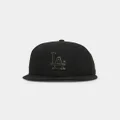 New Era Los Angeles Dodgers 'Metal Badge' 59fifty Fitted Black/gold Metal - Size 712