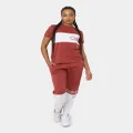 Calvin Klein Women's Colour Blocking Cuff Jogger Pants Terracotta Tile - Size 12 (L)