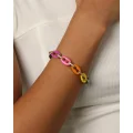 Guess Mainline Women's Rainbow & Crystals Bracelet Multi - Size L