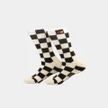 Honor The Gift Women's Jazz Jacquard Socks Black/heather - Size L/XL