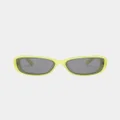 Nuqe Jean Sunglasses Lime/black - Size ONE