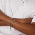 Nxs Wheat Rope Bracelet Set White Gold - Size 8