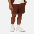 Xxiii Zyair Knit Rib Shorts Brown - Size 2XL