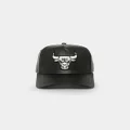 New Era Chicago Bulls 'Pu Leather' 9forty K-frame Strapback Black/white - Size M/L