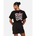 Playboy Women's Butterfly Cropped T-shirt Black - Size 8
