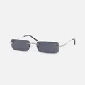 Belvoir & Co Diamond Cut Hampton Sunglasses Black/silver - Size ONE