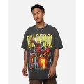 Marvel Deadpool Comic Heavyweight T-shirt Black Wash - Size 2XL
