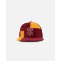 New Era New York Yankees 'Maroon Patchwork Corduroy' 59fifty Fitted Maroon/yellow - Size 8