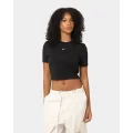 Nike Women's Nike Sportswear Essential Slim Crop T-shirt Black - Size 10 (M)