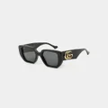 Gucci Gg0956s-003 54 Sunglasses Black/black/grey - Size ONE