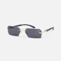 Belvoir & Co X Culture Kings Kennedy Sunglasses Black/gold/black - Size ONE