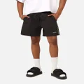 Nautica Button 6" Swim Shorts Black - Size L