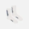 Carré Botanical Socks White/blue - Size ONE