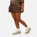 Nike Women's Sportswear Phoenix Fleece High Rise Shorts Baroque Brown/sail - Size 2XL