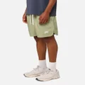 Nike Sports Essentials Club Woven Lined Flow Shorts Oil Green/white - Size L