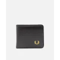 Fred Perry Coated Polyester Billfold Wallet Black/gold - Size ONE