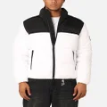 Calvin Klein Blocking Puffer Jacket Bright White - Size 2XL