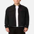 Fred Perry Zip Overshirt Jacket Black - Size M