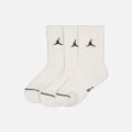Jordan Unisex Jordan Everyday Cushioned Crew Socks 3 Pack White/black - Size L