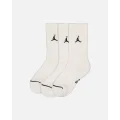 Jordan Unisex Jordan Everyday Cushioned Crew Socks 3 Pack White/black - Size M