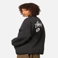 Stüssy Women's 8 Ball Quilted Jacket Black - Size 6