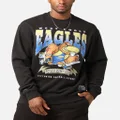 Mitchell & Ness West Coast Eagles Character Crewneck Faded Black - Size 2XL