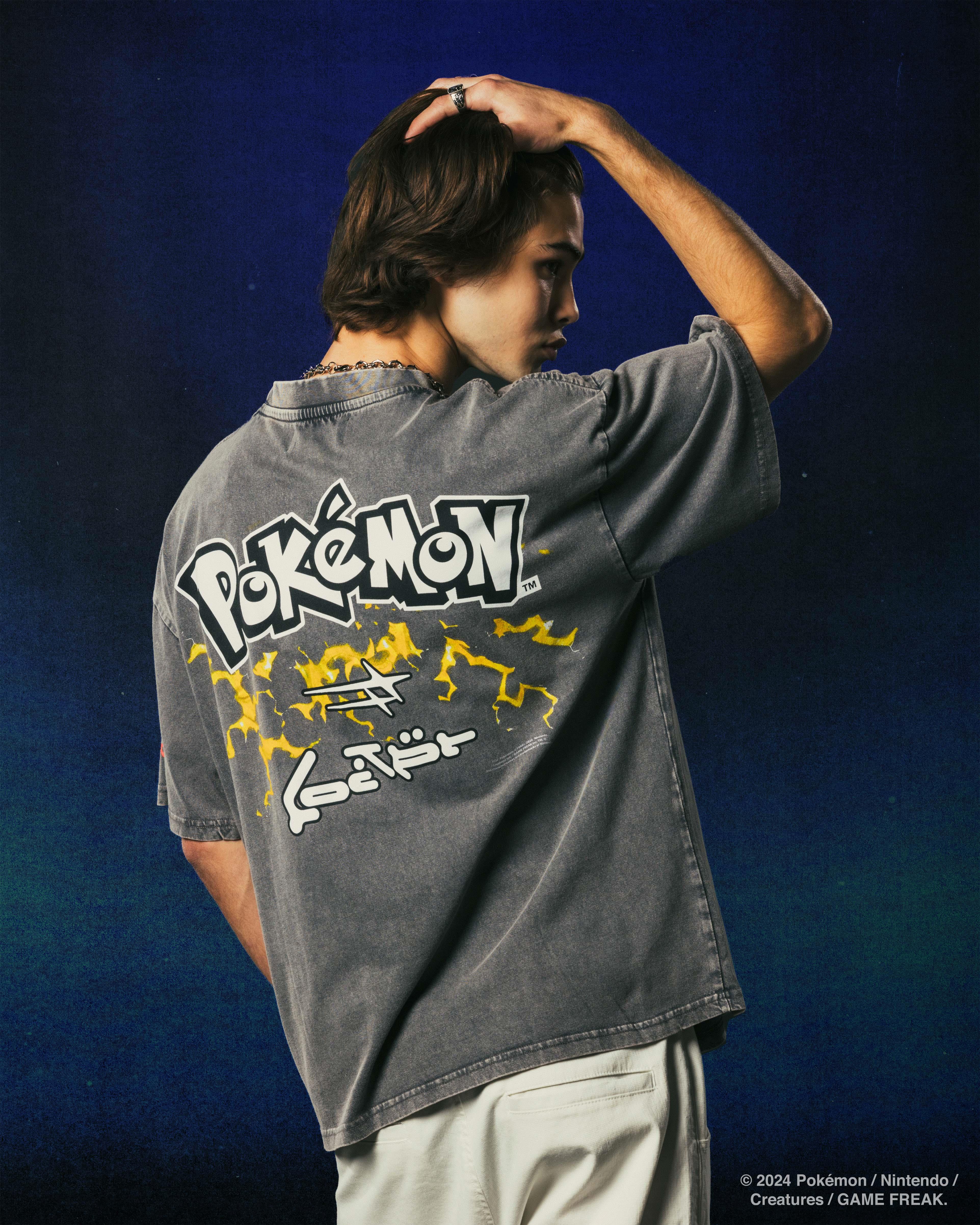 Pokémon By Loiter Pikachu Premium T-shirt Charcoal - Size XL
