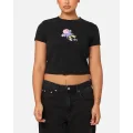 Stüssy Women's Dollie Slim T-shirt Black - Size 6