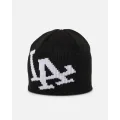 New Era Los Angeles Dodgers Knitted Skully Beanie Black - Size ONE