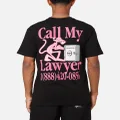 Market Pink Panther Call My Lawyer T-shirt Black - Size S