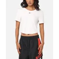 Nike Women's Sportswear Chill Knit T-shirt Sail/black - Size XL