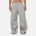 Nike Women's Sportswear Pheonix Fleece High Waisted Wide Leg Sweat Pants Dark Grey Heather - Size XS