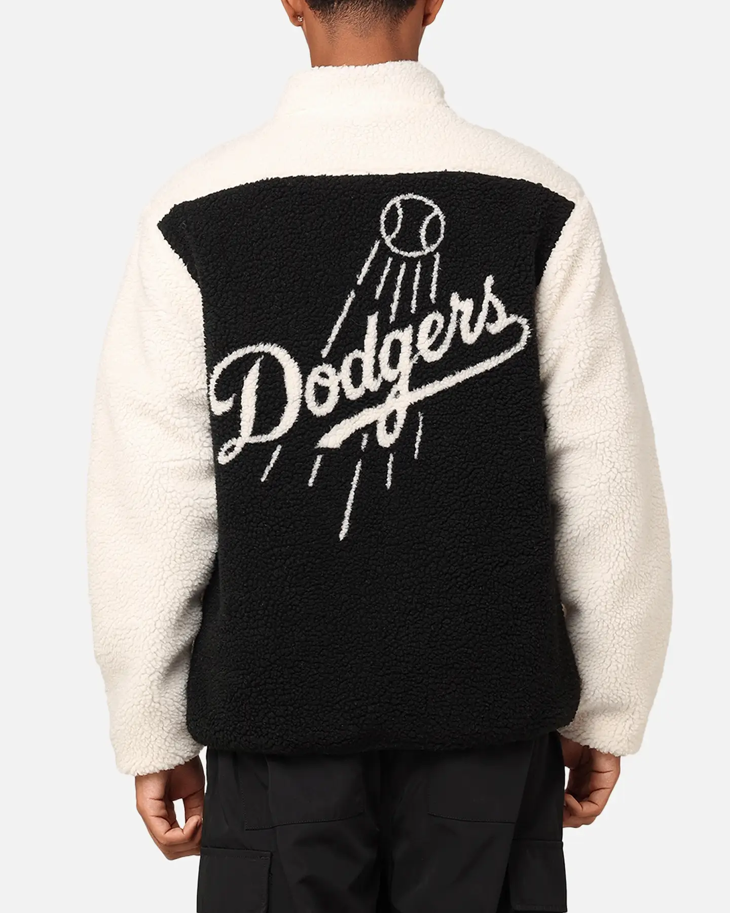 Majestic Athletic Los Angeles Dodgers Sherpa Jacket Vintage White - Size 2XL