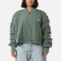 Adidas Women's Light Weight Bomber Jacket Trace Green - Size L