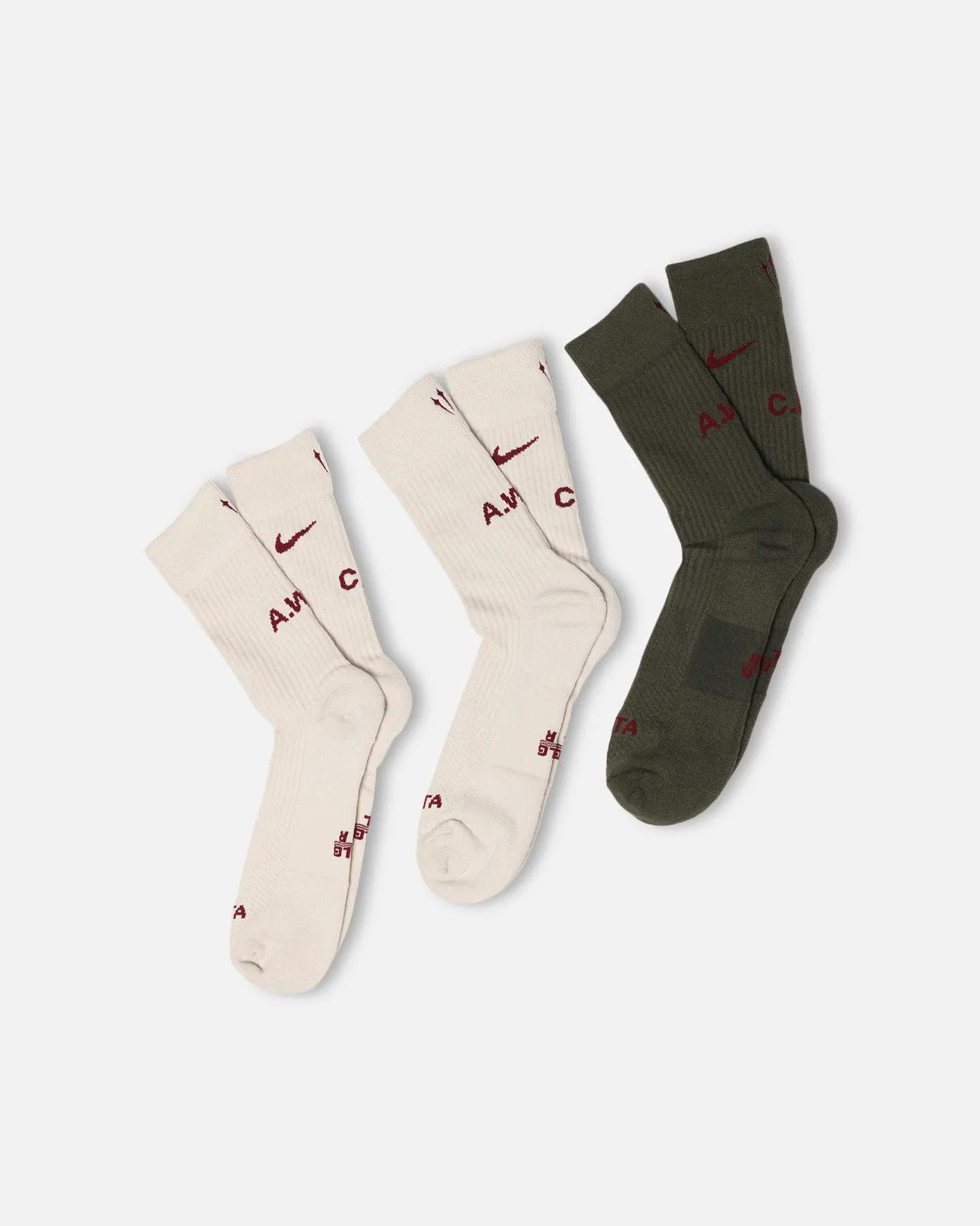Nike Nocta Crew Socks 3 Pack Multi - Size L