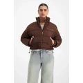 Champion Rochester Cropped Puffer Jacket - Charlie Brown