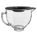 4.7L Glass Bowl With Measurement Marketings and Lid for Tilt-Head Stand Mixer KSM5GB