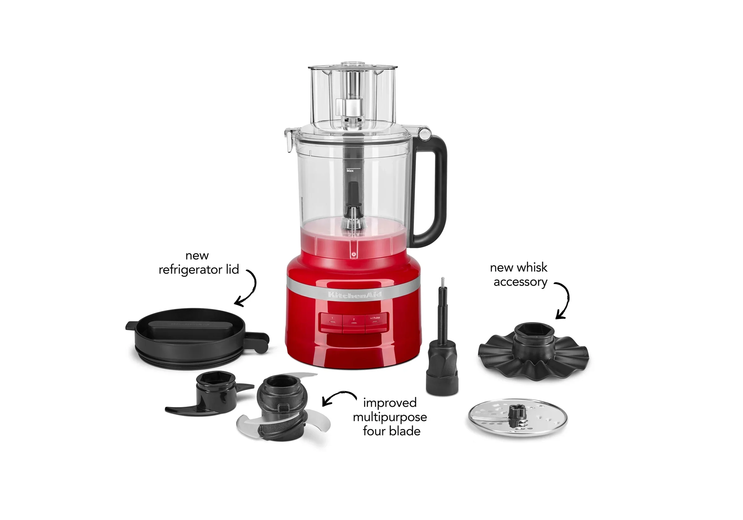 9 Cup Food Processor KFP0921, Empire Red