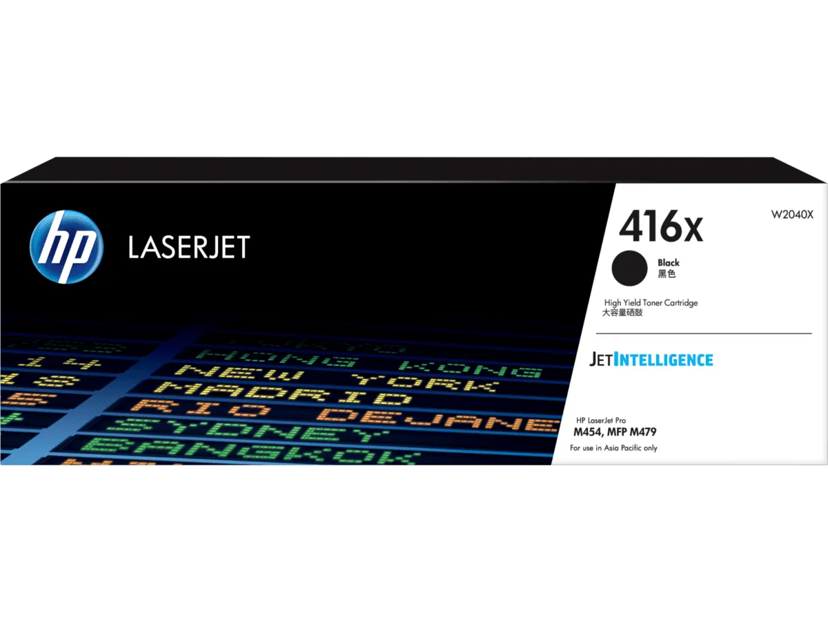 HP 416X High Yield Black Original LaserJet Toner Cartridge (~7,500 pages)