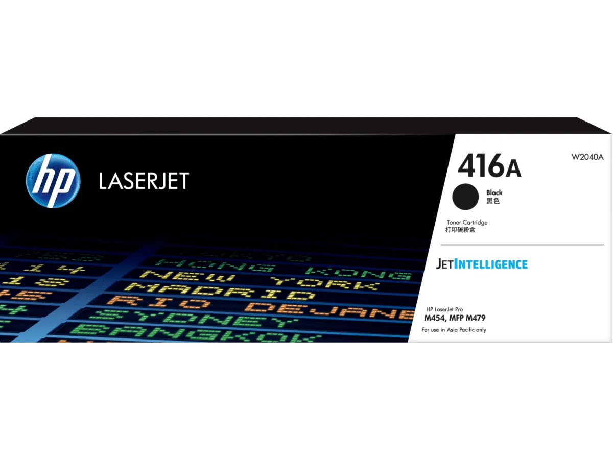 HP 416A Black Original LaserJet Toner Cartridge (~2,400 pages)
